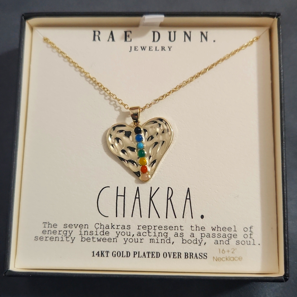 Rae Dunn Chakra Necklace Nwt 38$